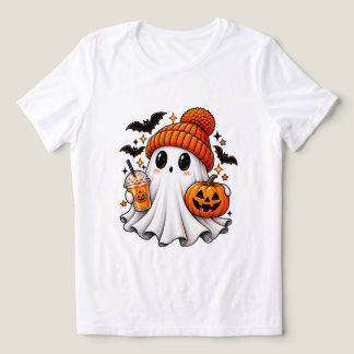 Gruseliger Süßer Geist Pumpkin Spice Latte Hallowe Tri-Blend Shirt