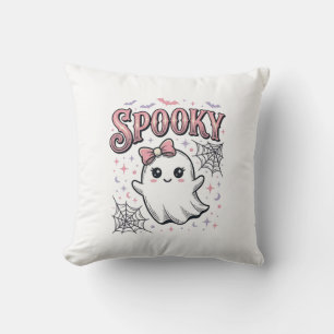Gruseliger süßer Geist Vintage Halloween-Shirt-Des Kissen
