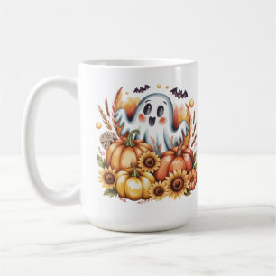 Gruseliger Süßer Geisterhafter Halloween Herbst Kaffeetasse