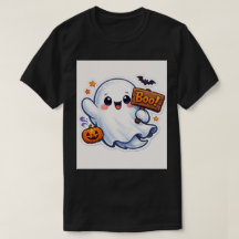 Gruseliger-süßer Halloween-Geist-Aufkleber