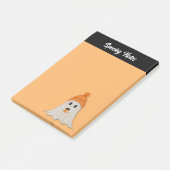 Gruseliger süßer Halloween-Geist Post-it Klebezettel (angewinkelt)