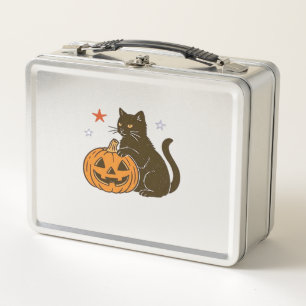Gruseliger süßer Halloween-Kitty Classic T-Shirt Metall Brotdose