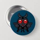 Gruseliger süßer Kryptid Mothman-Monster Button (Vorne & Hinten)
