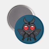 Gruseliger süßer Kryptid Mothman-Monster Magnet (Vorderseite/Rückseite)