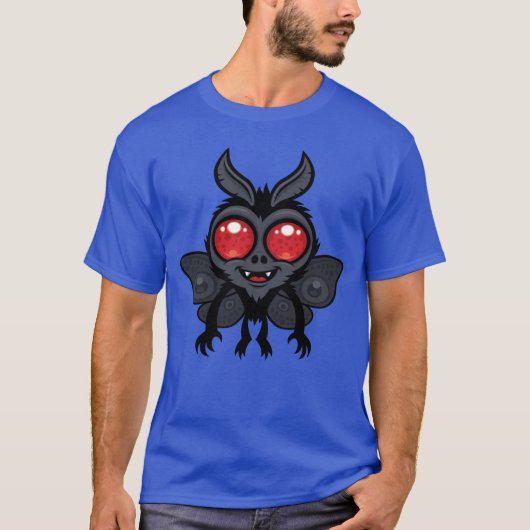 Gruseliger süßer Kryptid-Mothman-Monster T-Shirt (Vorderseite)