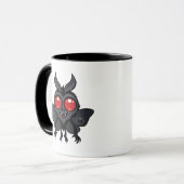 Gruseliger Süßer Kryptid Mothman-Monster Tasse (Vorderseite Links)