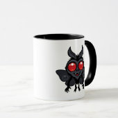 Gruseliger Süßer Kryptid Mothman-Monster Tasse (VorderseiteRechts)