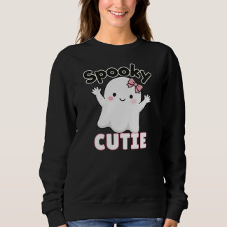 Gruseliger Süßer Sweatshirt - Süßer Geist Rosa Sch