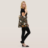 Gruseliger Süßer Unheimlicher Kawaii-Geist-Kürbis- Tasche (Am Model)