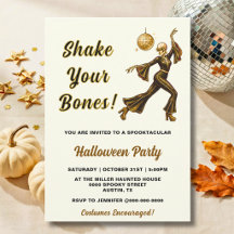 Gruseliger Tanz-Skelett-Halloween