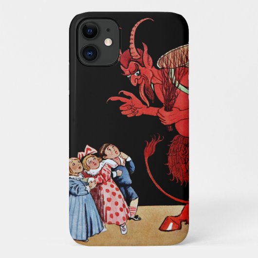 Gruseliger Teufel Krampus Kunst Case-Mate iPhone Hülle (Rückseite)
