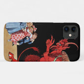 Gruseliger Teufel Krampus Kunst Case-Mate iPhone Hülle (Rückseite (Horizontal))