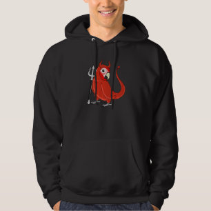 Gruseliger Teufelskostüm Papagei I Grünflügelara P Hoodie