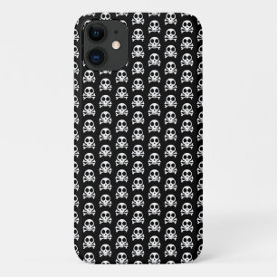 gruseliger Totenkopf auf schwarzem Hintergrund Case-Mate iPhone Hülle