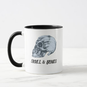 Gruseliger Totenkopf für Halloween Tasse