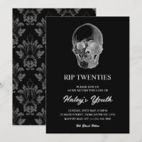 Gruseliger Totenkopf RIP Twenties 20er Lustig 30.