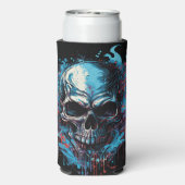 Gruseliger Totenkopf Selters Dosenkühler (Seltzer Rückseite)