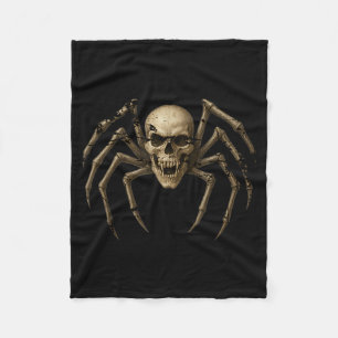 Gruseliger Totenkopfspinne - Y gothisches Hallowee Fleecedecke