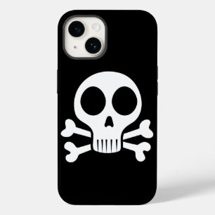 gruseliger Totenschädel auf schwarzem Hintergrund Case-Mate iPhone 14 Hülle