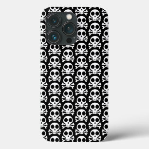 gruseliger Totenschädel auf schwarzem Hintergrund Case-Mate iPhone Hülle