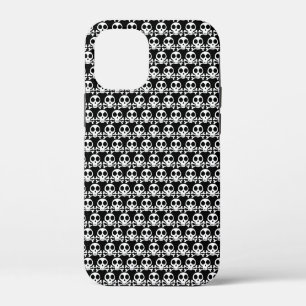 gruseliger Totenschädel auf schwarzem Hintergrund Case-Mate iPhone Hülle