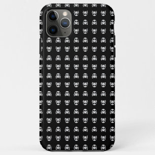 gruseliger Totenschädel auf schwarzem Hintergrund Case-Mate iPhone Hülle