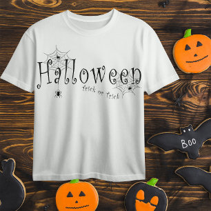 Gruseliger Trick-or-Treat Halloween-Spinnen-Design T-Shirt