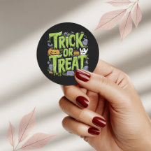 Gruseliger Trick-or-Treat-Schlamm-Halloween-Aufkle