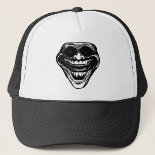 Gruseliger Trollface Dark Meme Horror Ästhetik T-S Truckerkappe
