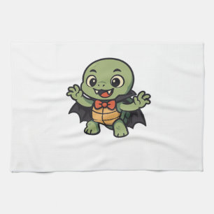 Gruseliger Turtle-Vampir-Halloween-Oversize-T-Shir Geschirrtuch