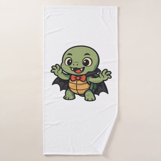 Gruseliger Turtle Vampir Halloween Oversized T-Shi Badehandtuch (Badehandtuch)