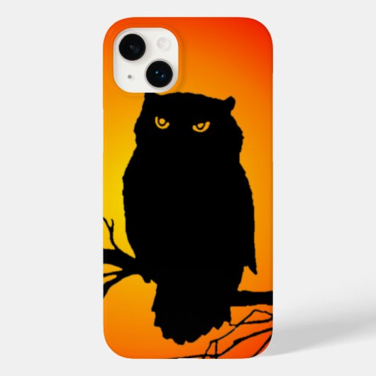 Gruseliger Uhu Case-Mate iPhone Hülle (Rückseite)