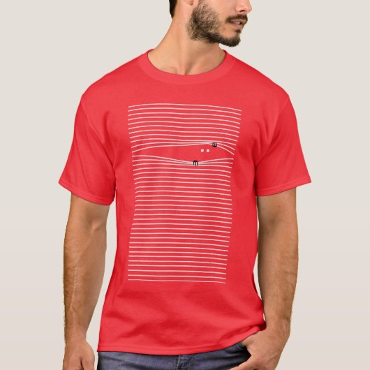 Gruseliger unheimlicher Blinder Mann Ich beobachte T-Shirt (Vorderseite)
