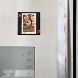 Gruseliger Vintage-Halloween-Albtraum Magnet