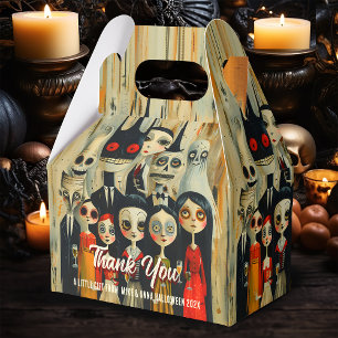 Gruseliger Vintage Halloween in bunten Farben Geschenkschachtel