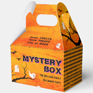 Gruseliger Vintage-Süßigkeiten-Trick Halloween-Par Geschenkschachtel
