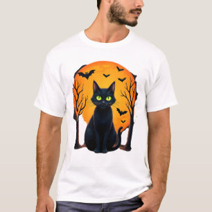 Gruseliger Vintage-Weihnachtskatzenkostüm Retro-Ka T-Shirt