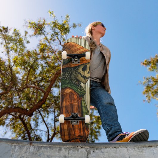 Gruseliger Vogelscheuche Skateboard (Außenbereich 1)