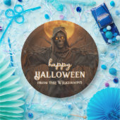 Gruseliger Vogelscheuchen-Halloween-Party-Name Pappteller (Party)