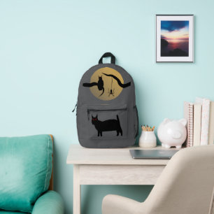 Gruseliger Vollmond-Rucksack Bedruckter Rucksack