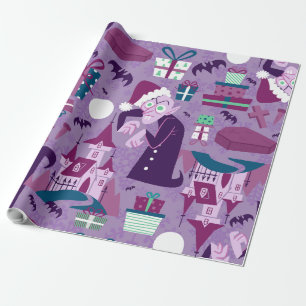 gruseliger Weihnachts-Nosferatu-Weihnachtsmann-Vam Geschenkpapier