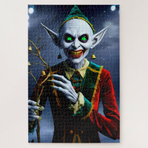 Gruseliger Weihnachtself Puzzle