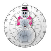 gruseliger Weihnachtsschneemann Dartscheibe (vorne)