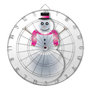 gruseliger Weihnachtsschneemann Dartscheibe
