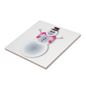 gruseliger Weihnachtsschneemann Fliese (Seite)