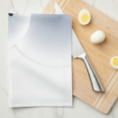 gruseliger Weihnachtsschneemann Geschirrtuch (Viertel Falte)