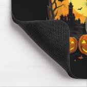 Gruseliger Whippet-Hund Hexe Halloween Mousepad (Ecke)