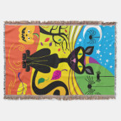 Gruseliger Windkatze Decke (Vorderseite)