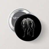 Gruseliger Wolf Schaf Horror Gruselig Folklore Got Button (Vorne & Hinten)
