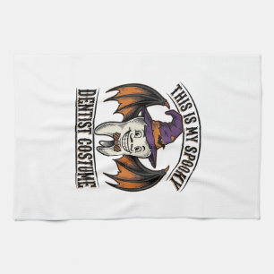 Gruseliger Zahnarzt-Kostüm Halloween Dental-Shirt Geschirrtuch